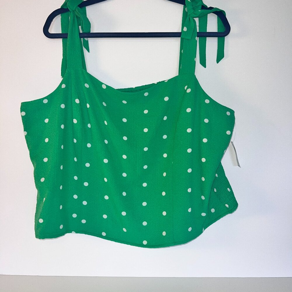 Tie-Strap Cropped Tank Top